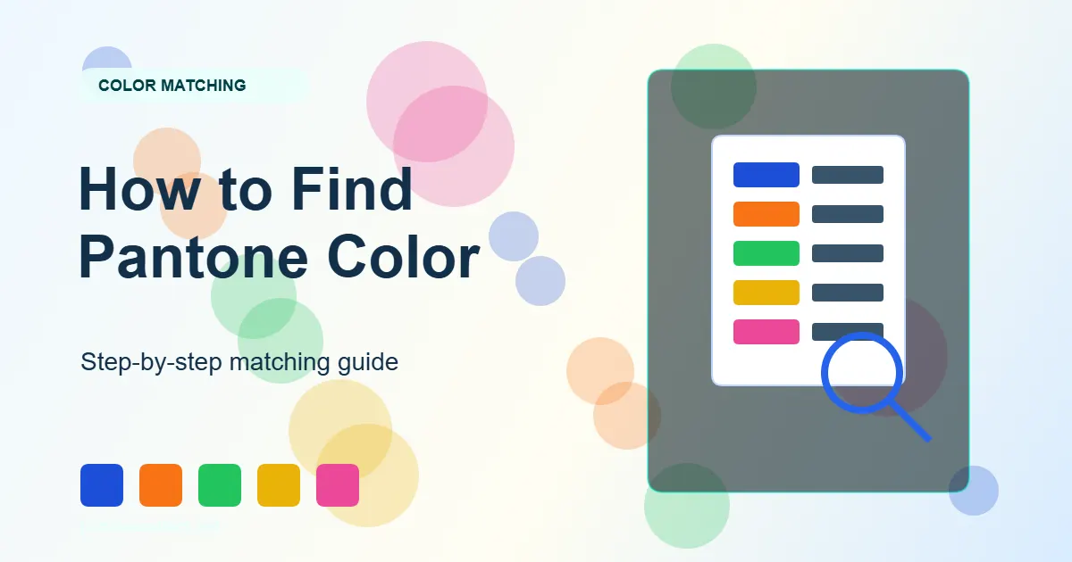How to find Pantone color guide