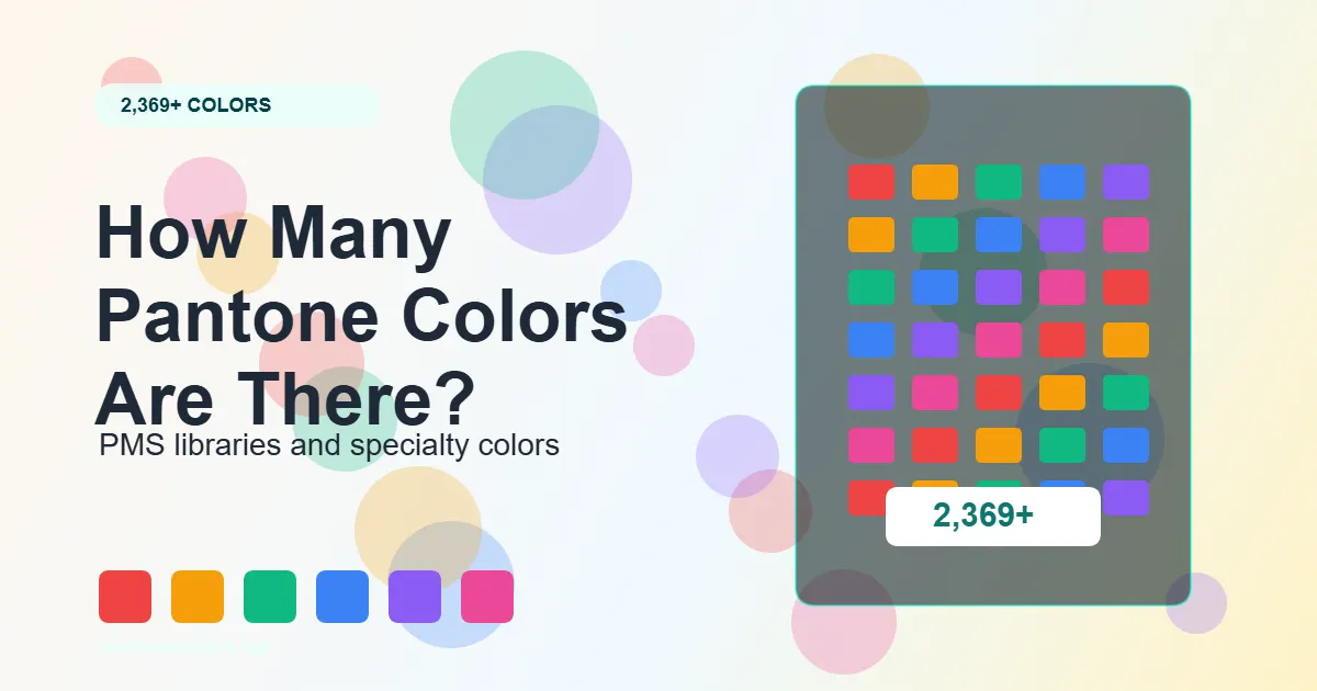 Pantone colors count guide