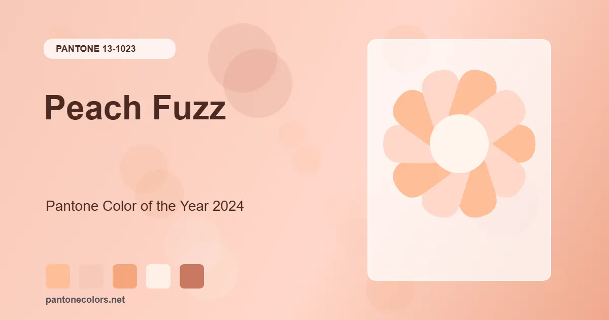 Pantone Color of the Year 2024 Peach Fuzz
